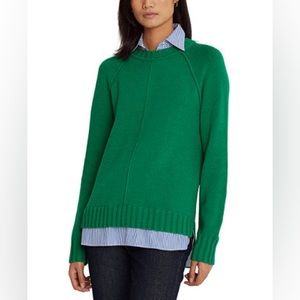 Lauren Ralph Lauren Layered Cotton Sweater